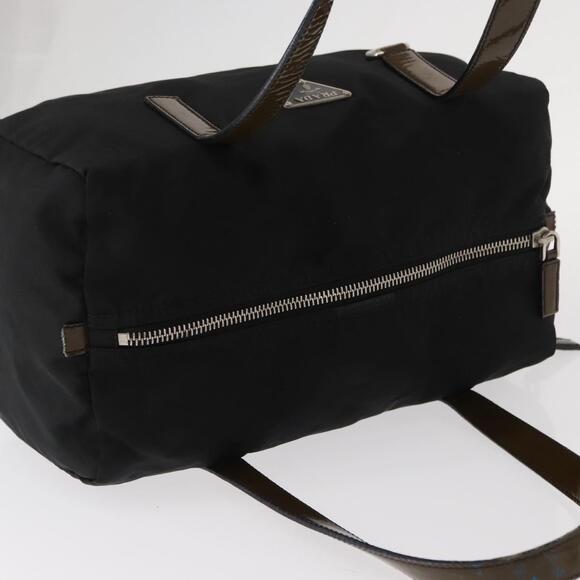 PRADA Hand Bag Nylon Black Silver Auth 153944 - Picture 6 of 16